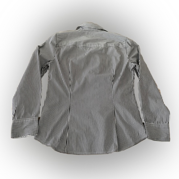 J. CREW Women’s Long Sleeves Shirt Size:PM Black & White - Picture 2 of 5